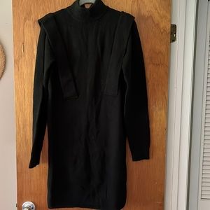 JLUX Label black sweater dress.